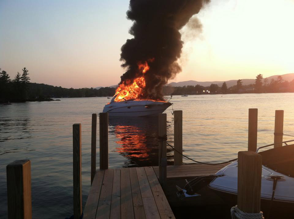 Sheriff: LG boat exploded after gas pumped into fishing rod holder