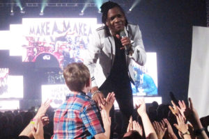 Newsboys frontman Michael Tait — Wild, funny, relatable, serious, profound. A rock and roll preacher-man if ever there were one, our writer attests. Chronicle photo/Cathy DeDe