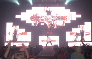 Newsboys used video boards extensively.