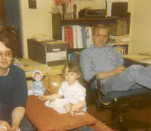 Jen Rozell Whalen literally grew up in the family’s business. Here she is at the age of 3 or 4 in Rozell’s original office, “which was in my grandparents’ house!” Jen said. She dates the photo to 1982 or 1983.