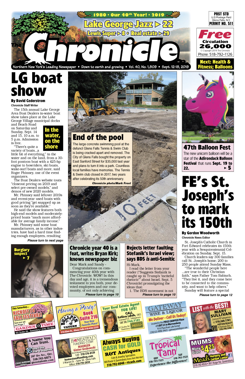 Our November 15 issue  Glens Falls Chronicle