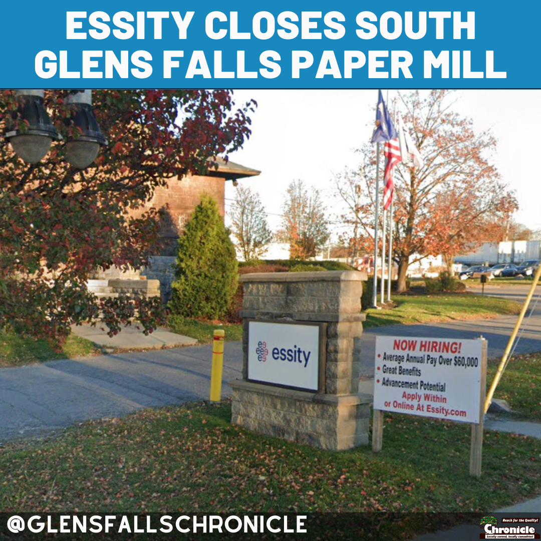 Essity closes South Glens Falls mill, will end local operations Glens